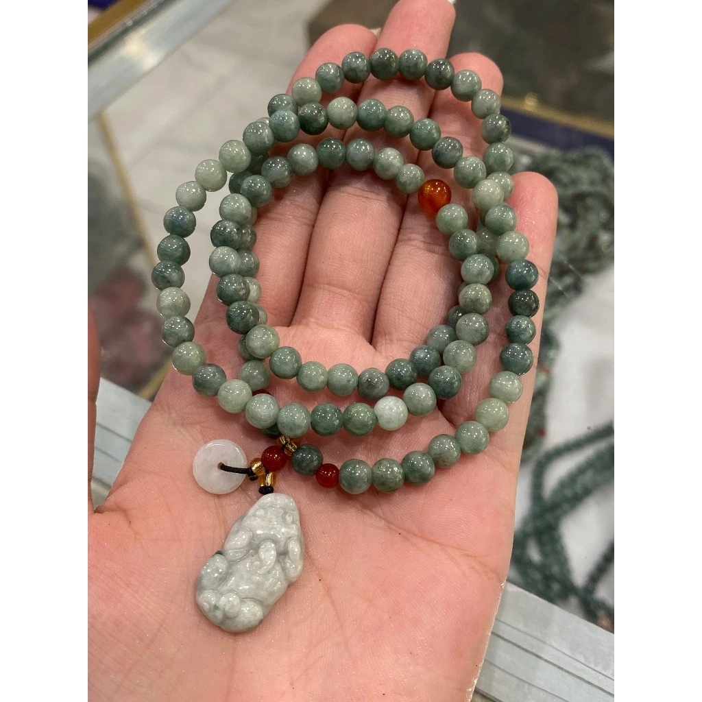 Chuỗi Vòng Đeo Tay Lam Ngọc 3 Vòng Tuỳ Hưu